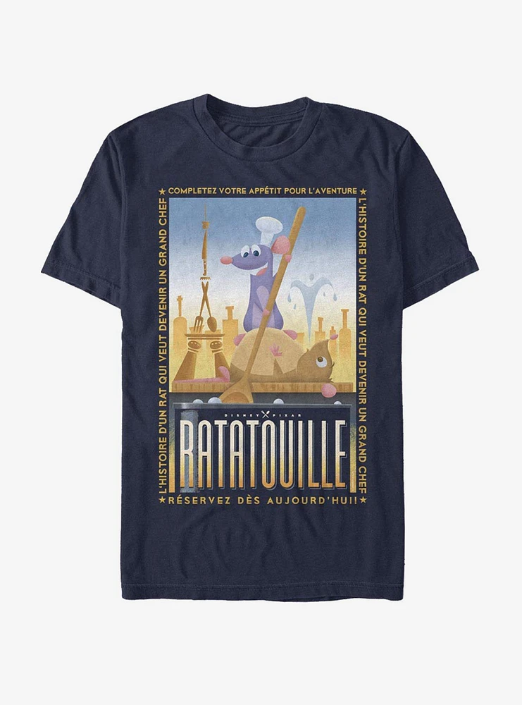 Disney Pixar Ratatouille Un Grand Chef Poster T-Shirt