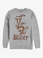 Disney Pixar Onward Blazey Crest Crew Sweatshirt