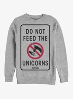 Disney Pixar Onward Don'T Feed The Unicorns Crew Sweatshirt