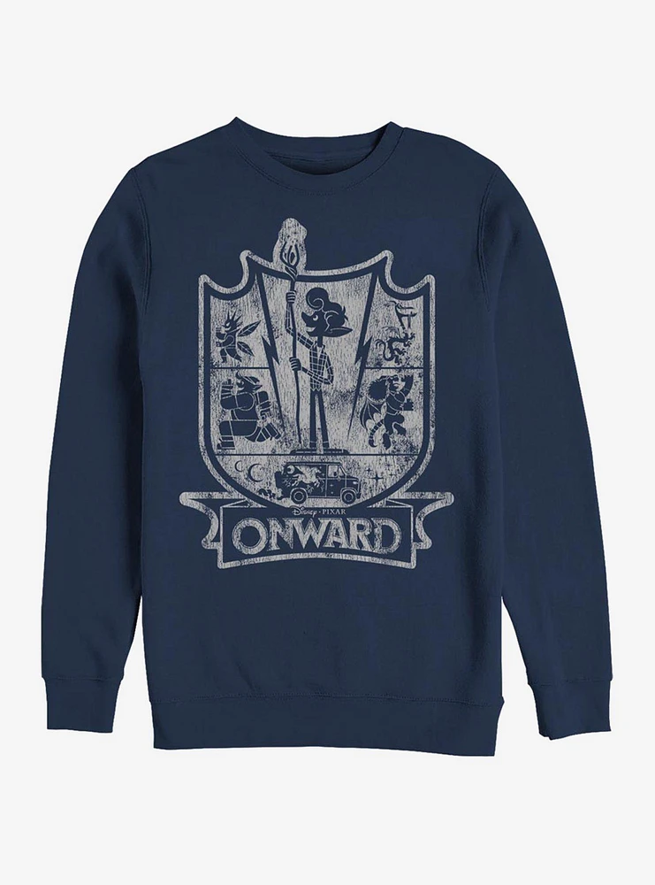 Disney Pixar Onward Crest Crew Sweatshirt