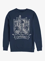 Disney Pixar Onward Crest Crew Sweatshirt