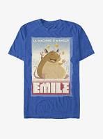 Disney Pixar Ratatouille Eating Machine Emile Poster T-Shirt