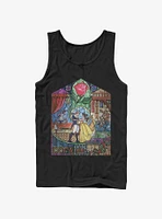 Disney Beauty and The Beast Glass Tank