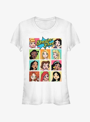 Disney Princesses Dream Free Comic Portraits Girls T-Shirt