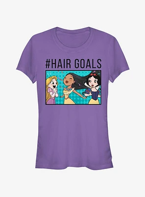 Disney Princesses Hair Goals Comic Trio Girls T-Shirt
