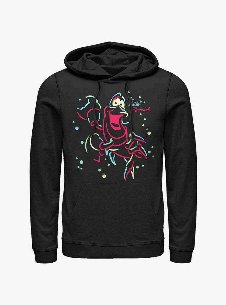 Disney Little Mermaid Crab Lights Hoodie