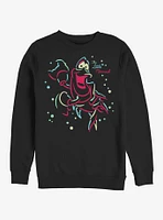 Disney Little Mermaid Crab Lights Sweatshirt