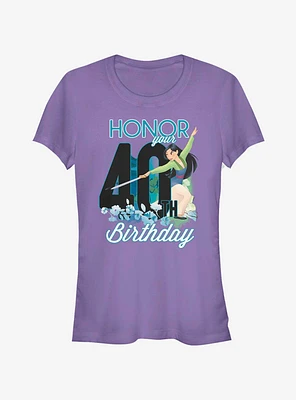 Disney Mulan Forty Birthday Girls T-Shirt