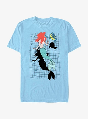 Disney The Little Mermaid Swimming Color T-Shirt