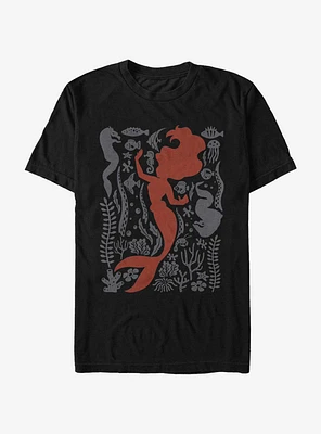 Disney Little Mermaid Tapestry T-Shirt