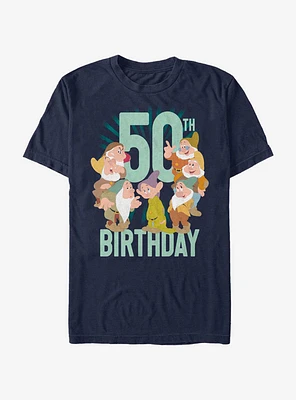 Disney Snow White Dwarves Fifty B-Day T-Shirt