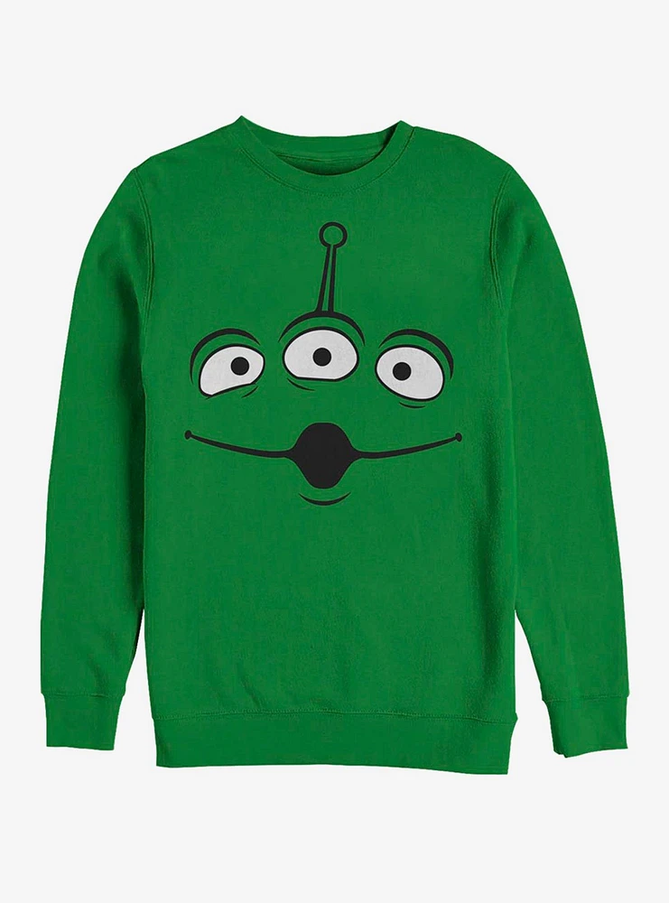 Disney Pixar Toy Story Alien Face Crew Sweatshirt