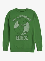 Disney Pixar Toy Story Rex Nervous Crew Sweatshirt