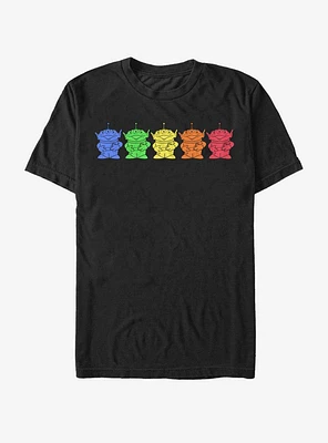 Disney Pixar Toy Story Chromatic Aliens T-Shirt