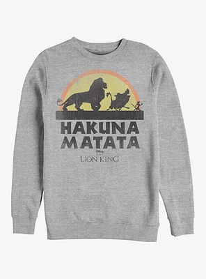 Disney The Lion King Hakuna Walk Crew Sweatshirt