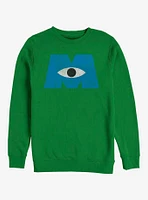 Disney Pixar Monsters University Distressed Logo Crew Sweatshirt