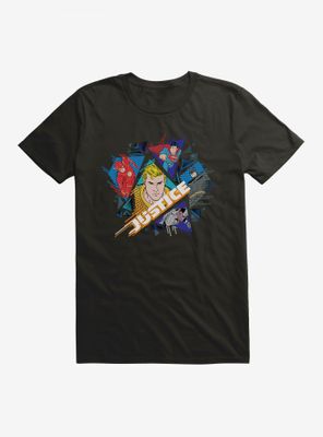 DC Comics Justice League Group Vintage T-Shirt