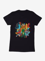 DC Comics Justice League Heroes Group Womens T-Shirt