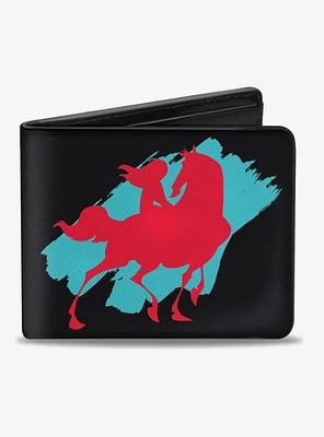 Disney Mulan Red Horse Bifold Wallet