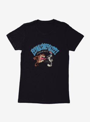 Looney Tunes Taz And Bugs Bunny Womens T-Shirt