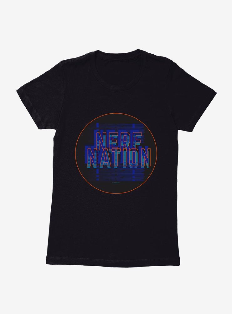 Nerf Nation Circle Graphic Womens T-Shirt