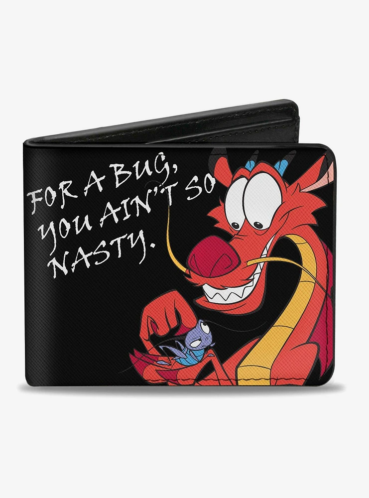 Disney Mulan Mushu and Cri-Kee Bifold Wallet