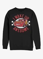 Disney Pixar Cars Wake Up Awesome Crew Sweatshirt