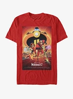 Disney Pixar The Incredibles Incredible 2 Character Poster T-Shirt