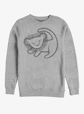 Disney The Lion King Cave Painting Crew Sweatshirt