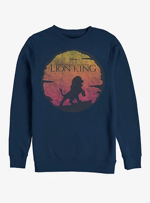 Disney The Lion King Sunset Crew Sweatshirt