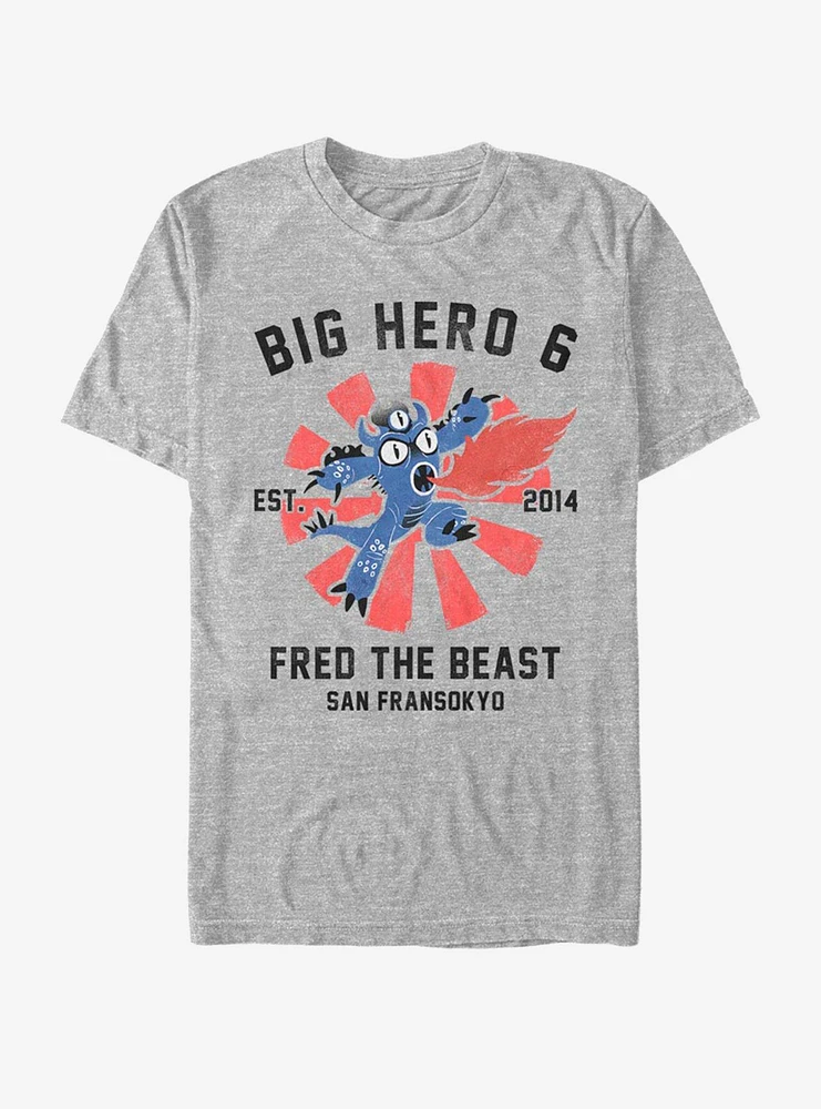 Disney Pixar Big Hero 6 Fred Collegiate T-Shirt