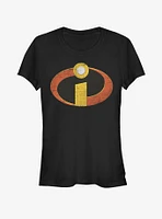 Disney Pixar The Incredibles Distressed Logo Girls T-Shirt