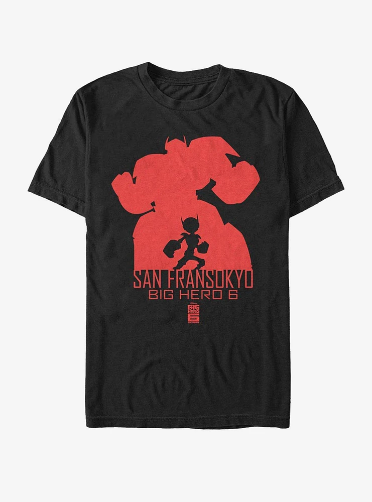 Disney Pixar Big Hero 6 Silhouette Baymax T-Shirt