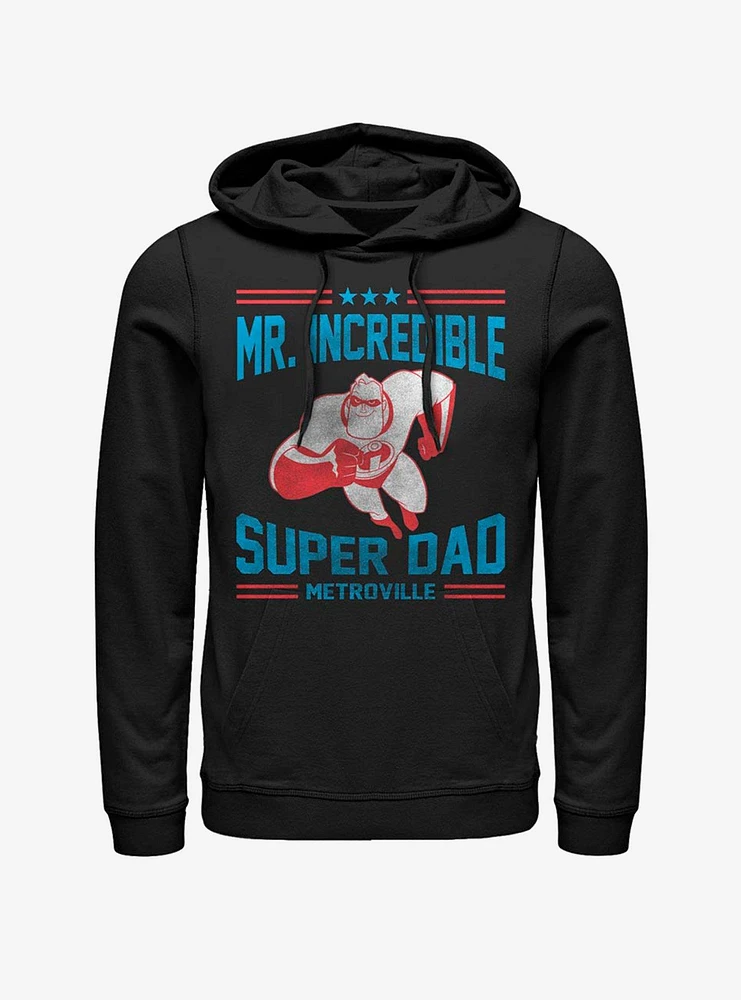 Disney Pixar The Incredibles Athletic Superdad Hoodie