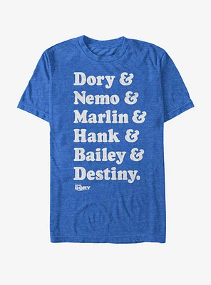 Disney Pixar Finding Dory Roll Call T-Shirt