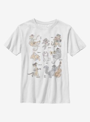 Disney Aristocats Classic Group Youth T-Shirt