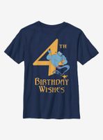 Disney Aladdin Genie Birthday 4 Youth T-Shirt