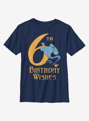 Disney Aladdin Genie Birthday 6 Youth T-Shirt