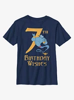 Disney Aladdin Genie Birthday 7 Youth T-Shirt