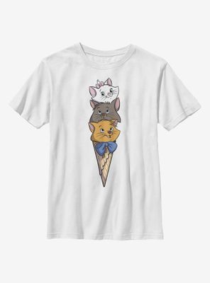 Disney Aristocats Kitten Ice Cream Stack Youth T-Shirt