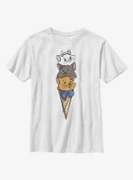 Disney Aristocats Kitten Ice Cream Stack Youth T-Shirt