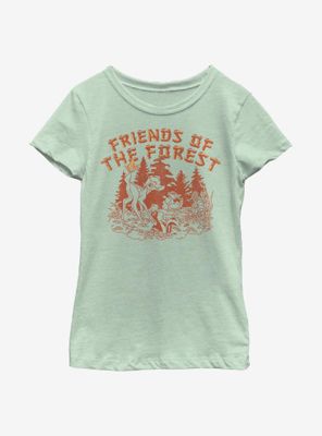 Disney Bambi Friends Of The Forest Youth Girls T-Shirt