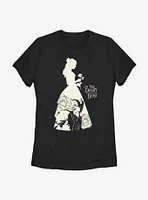 Disney Beauty And The Beast Belle Silhouette Womens T-Shirt