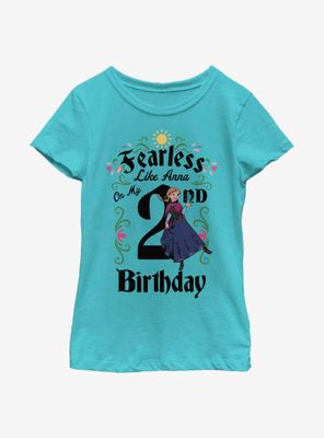 Disney Frozen Anna Birthday 2 Youth Girls T-Shirt