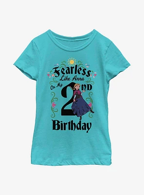 Disney Frozen Anna Birthday 2 Youth Girls T-Shirt
