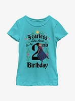 Disney Frozen Anna Birthday 2 Youth Girls T-Shirt