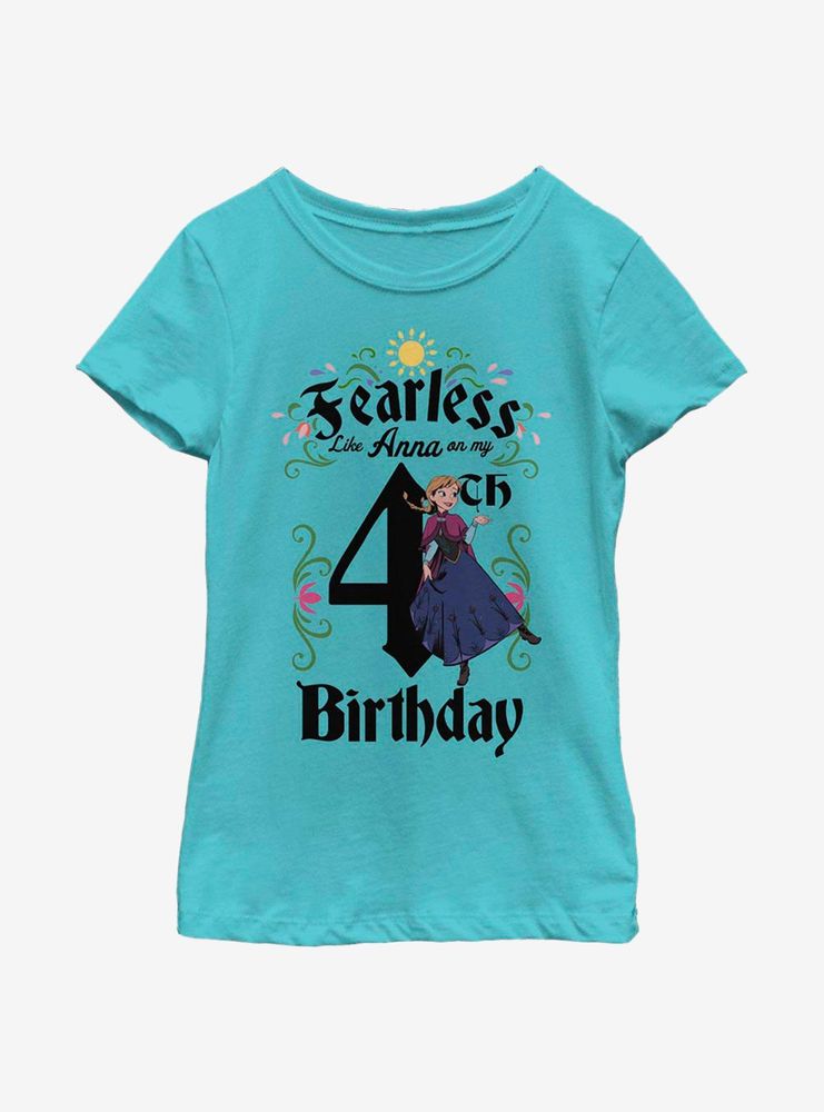 Disney Frozen Anna Birthday 4 Youth Girls T-Shirt