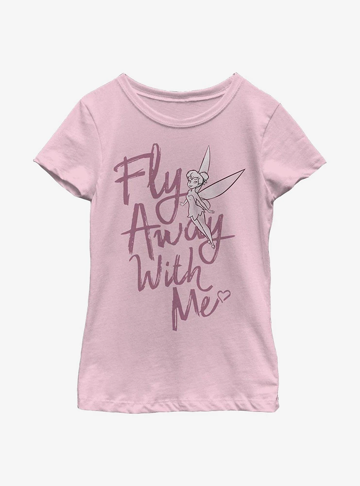 Disney Peter Pan Fly Away Tinker Bell Youth Girls T-Shirt