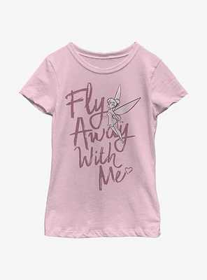 Disney Peter Pan Fly Away Tinker Bell Youth Girls T-Shirt