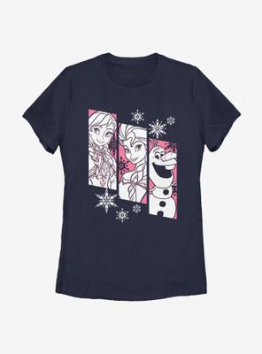 Disney Frozen Snow Trio Womens T-Shirt